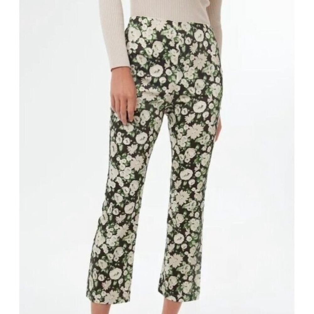 Tuckernuck Bouvardia Branch Ashford Pants M Floral Cropped Preppy‎ Office Boho